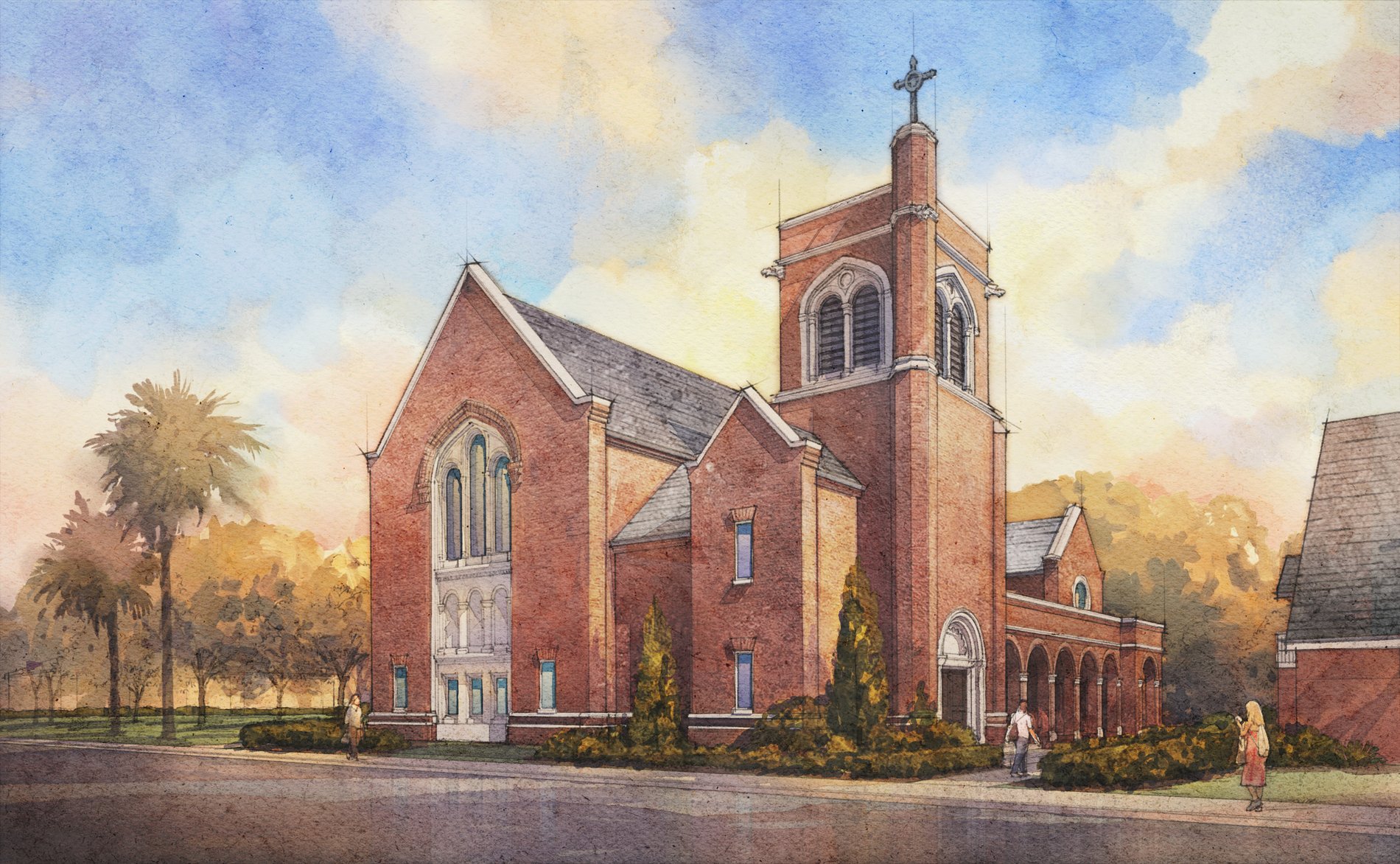 Incarnation Catholic Church — exterior rendering